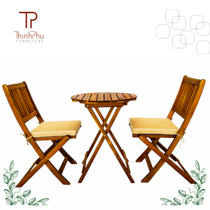 THINH PHU FURNITURE TP6135 Modern Modular Sectional LISA Patio Bistro Coffee Shop Set (3pcs) 5cm Seat Cushion - Product Image 2