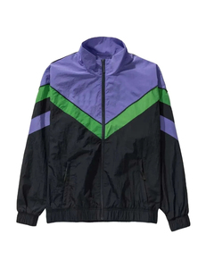 Veste coupe-vent pour homme, style color block, col montant, style sportif, style streetwear, à capuche, imperméable, vêtements d'hiver, coupe régulière - Product Image 5