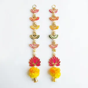 2 Piezas de Adornos Metálicos Indios para Puerta, Decoración de Pared para Diwali y Bodas - Product Image 5