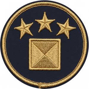 Insignia de Blazer Bordada Azul Marino con Estrella Dorada y Círculo, Parche de Regalia Masónica Personalizada, Accesorios de Uniforme para Logia - Product Image 5