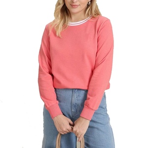 Sweat-shirt décontracté pour femme, col rond, manches longues, avec logo personnalisé, à prix abordable - Product Image 1