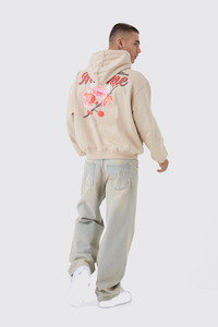 Sweat-shirts à capuche unisexes personnalisés avec logo imprimé, nouvelle collection, épaules tombantes, en coton épais, coupe oversize, pour hommes, sport, décontracté, hiver, doublés - Product Image 2