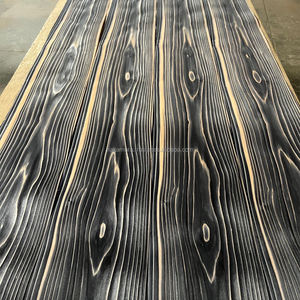 Lámina de Chapa Flexible Texturizada con Reverso de Papel Washi Japonés Teñido en Negro Patentado, Sin Pegamento, para Muebles de Sala de Estar y Entretenimiento - Product Image 4