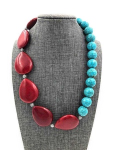Collar de Resina Hecho a Mano de Alta Calidad para Mujer, Hermoso Collar de Moda con Cuentas y Cadena de Madera Pulida, Regalo Directo de la India - Product Image 6