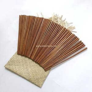 Baguettes en bois de teck de 9,5 pouces de long, ustensiles de cuisine écologiques, couleur naturelle, pour sushi et cuisine chinoise, cadeau d'affaires - Product Image 4