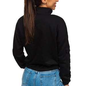 2025 nueva sudadera transpirable con forro de otoño e invierno para mujer de talla grande europea, venta al por mayor, moda urbana deportiva de lana personalizada - Product Image 4