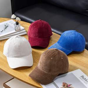 Gorra de Béisbol de Pana Vintage con Letras Bordadas Personalizadas de Lujo, Gorra Deportiva de 6 Paneles para Hombre y Mujer, Gorras de Béisbol Ajustadas - Product Image 3
