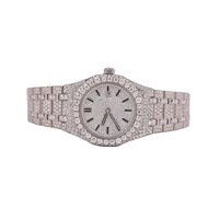 Reloj de Lujo Luxeshine, Moderno y Elegante para Uso Diario, Cuadrado, de Aleación de Acero Inoxidable, con Diamante Moissanite VVS1 y Cuarzo, 10 Bar