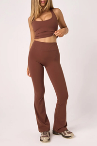 Flare Leggings for Women High Waisted <b>Bootcut</b> <b>Yoga</b> <b>Pants</b> Four Way Stretch Workout Fitness Leggings Elastic Waist Customized - Product Image 2