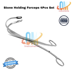 Juego de Pinzas para Cálculos Renales de Acero Inoxidable, 4 Piezas, Instrumento Quirúrgico Urológico, Certificado ISO/CE, Reutilizable para Sujetar Cálculos |   OldMed - Product Image 2