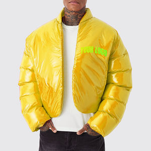 Hot Selling Outdoor Comfortable Winter Puffer <b>Jacket</b> for <b>Men</b> Solid Customized Color Puffer <b>Jackets</b> for <b>Men</b> - Product Image 1