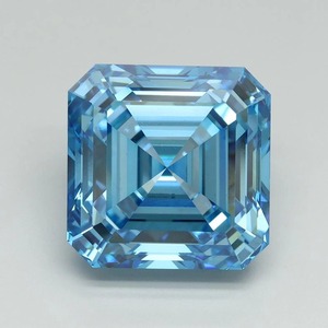 Diamante azul de corte Asscher de lujo, cultivado en laboratorio, certificado por IGI, diamante azul suelto para anillo de compromiso personalizado de 1 a 5 quilates VVS VS VS2 - Product Image 6