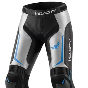 Pantalones de Motociclismo con Protección Blindada CE, Protección para las Rodillas, Estilo Profesional, de Alta Visibilidad, de Cuero, Manga Larga, para Todas las Estaciones - Product Image 1