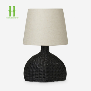 New Product Rattan <b>Lamp</b> <b>Base</b> <b>Table</b> <b>Lamp</b> Handwoven OEM Pendant Light for Home Decoration Variety of Colors Made in Vietnam - Product Image 4