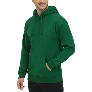 2026 Men's Casual Solid Regular Sleeve Regular Fleece Street Wear Hoodies Top Sweatshirts Dropped Shoulder Embroidered Spring - Product Image 5
