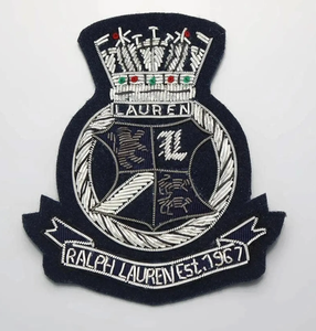 Insignia Vintage Heritage Blazer con bordado a mano de hilo de bullion, ecológica y sin níquel, para coser en prendas. - Product Image 4