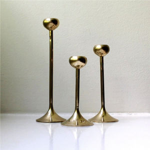 Handmade Hammered Aluminum Gold Candle Holder Set Vintage <b>Tall</b> Metal Candlestick Elegant Dinner <b>Table</b> Wedding Decor Wholesale - Product Image 6