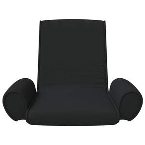 Chaise de salon compacte en métal et mousse, en tissu 100 % polyester noir - Product Image 3