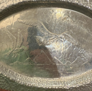 Bandeja de metal plateada de la mejor calidad y diseño premium para servir té y café con forma y tamaño personalizados, bandeja de aluminio para servir. - Product Image 3