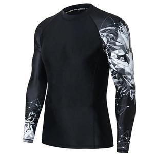 Mot selling Moisture wicking Quick Dry Rash Guard Custom design rash guard MMA clothing <b>Athletic</b> Fight Gear Rash guards - Product Image 5