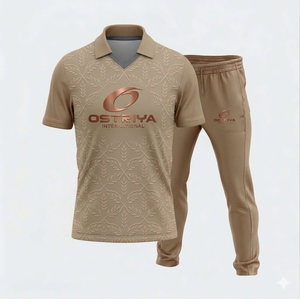เสื้อคริกเก็ตแขนสั้นคอวี ระบายอากาศ แห้งเร็ว ต้านเชื้อแบคทีเรีย ผลิตจากโพลีเอสเตอร์ 100% พร้อมโลโก้ด้านหน้าแบบพิมพ์ด้วยความร้อน - Product Image 1
