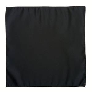 Pañuelo de bolsillo liso negro - Product Image 1