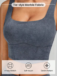 Ensemble de soutien-gorge de sport extensible Fitness pour femmes taille haute soutien-gorge de sport Yoga Gym pour femmes soutien-gorge de sport sans couture à soutien élevé - Product Image 4