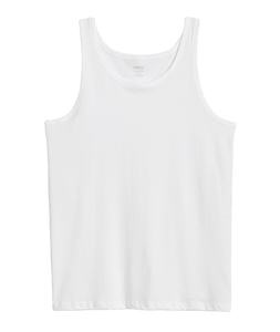 Camiseta sin mangas de ajuste elástico básica de algodón 100% para hombre informal de gran oferta al por mayor nueva adición de punto transpirable - Product Image 1