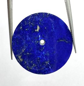 Cadran de montre en pierre précieuse naturelle Lapis Lazuli, disque de 28,5 mm, pierre bleue, fait main sur mesure, épaisseur 1 mm, trou central de 2 mm, classique et élégant - Product Image 4