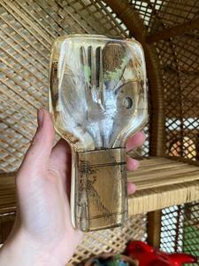 Handcrafted Wooden Utensil Holder Cutlery Organizer <b>for</b> <b>Kitchen</b> Counter - Product Image 1
