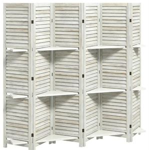 Biombo Plegable Blanco y Separador de Ambientes para Dormitorio - Product Image 2