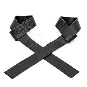 Sangles de musculation en cuir premium antidérapantes pour la musculation, le powerlifting et les exercices d'entraînement - Product Image 3