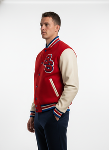 Custom Wholesale Men Varsity Jackets Letterman Jackets Custom <b>Baseball</b> Letterman Varsity Bomber Jacket - Product Image 4