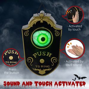 Campanello Animatronico di Halloween da 7,1 Pollici con Suono di Occhio Finto e Attivazione a Movimento per Decorazioni Festive - Product Image 6