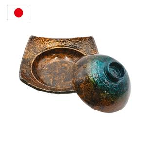 Pot Kihada peu profond avec couvercle, plat profond en aluminium de style traditionnel japonais avec couvercle spécialement enduit par un artisan japonais - Product Image 3