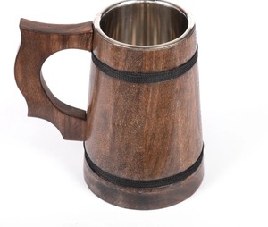 Elegant Wooden <b>Mug</b> Best Quality Premium Handmade Durable Stylish Coffee Tea Drinking Cup for Home Use - Product Image 4