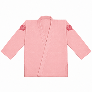 Kimono de Jiu-Jitsu Brésilien Rose Personnalisé pour Femme – Tissage Perlé avec Logo Brodé, Uniforme OEM à Marque Privée - Product Image 1