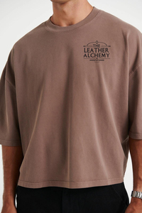 T Shirt Heavyweight <b>Cropped</b> <b>Top</b> T Shirt Graphic Cotton Oversized Boxy Fit T-Shirt <b>Men</b> <b>for</b> Selling - Product Image 6
