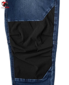 <b>Men's</b> Denim <b>Work</b> <b>Jeans</b> Zipper Pocket Knee Patch Straight Leg Button Fly Casual Utility Trousers Demin Pant 2026 - Product Image 3