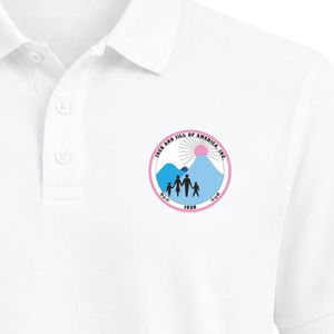 เสื้อโปโลแขนสั้นสีขาว คอปก ปักลายตราสัญลักษณ์แจ็คแอนด์จิลที่หน้าอก กระดุมติดด้านหลัง แบบลำลอง - Product Image 3