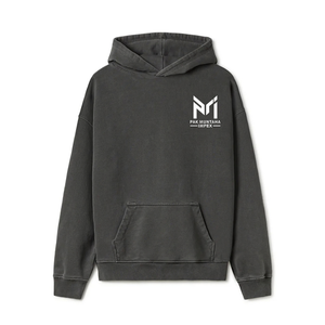 PAK MUNTAHA IMPEX Sweat à capuche en molleton uni pour homme, 370g, tricoté, imprimé, coupe classique, poche avant, logo personnalisé, vêtements d'hiver - Product Image 2