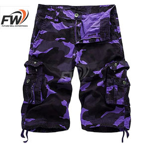 กางเกงขาสั้นคาร์โก้ลายพรางคุณภาพสูงพร้อมป้ายปักลาย  กางเกงขาสั้นคาร์โก้ลายพรางสไตล์เท่ๆ สำหรับผู้ชาย  สั่งซื้อขั้นต่ำน้อย - Product Image 2