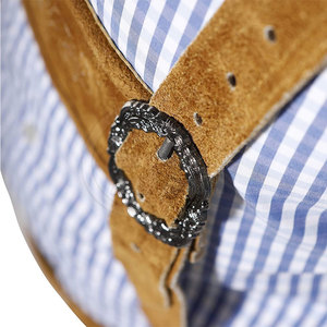 Shorts en cuir mi-longs décontractés pour hommes, fermeture boutonnée, cuir durable, intérieur doux et confortable, écologique, personnalisable - Product Image 3