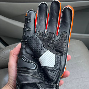 Gants de moto en cuir professionnels respirants avec protection des articulations en carbone, paume de qualité supérieure, gants de sport - Product Image 1