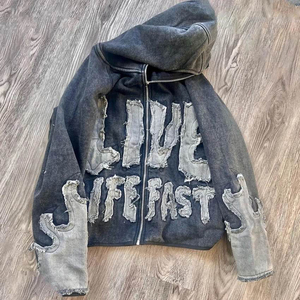 Sweat à capuche en molleton pour homme, personnalisé avec logo, vente en gros, haute qualité, hiver, épais, broderie 3D, poche, 100% coton, impression numérique - Product Image 4