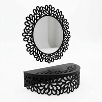Console de dressing victorienne en fer forgé sur mesure de luxe, meuble de salon en métal forgé à la main pour la maison KHP
