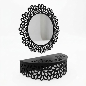 Tocador de Maquillaje de Hierro Forjado Personalizado de Lujo, Mesa de Maquillaje de Metal Forjado a Mano para Dormitorio KHP - Product Image 1