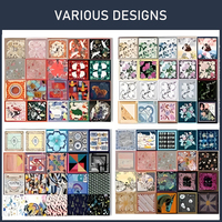 Écharpe carrée en soie naturelle 100% pure personnalisable, imprimée, pour femme, motif floral, marque YCH, style Dobby, option de logo personnalisé