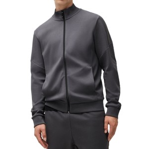 Chándal moderno de sublimación para hombre con cremallera, ropa deportiva de manga larga con top con cremallera y pantalones a juego para entrenamiento deportivo. - Product Image 3