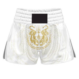 Shorts de Muay Thai en tissu satiné pour la boxe, le karaté, l'entraînement en salle, les combats, vêtements de sport confortables pour les arts martiaux - Product Image 6